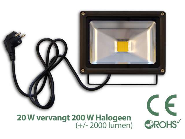 Toestemming Converteren gemeenschap Led Bouwlamp 20 Watt - Light by leds